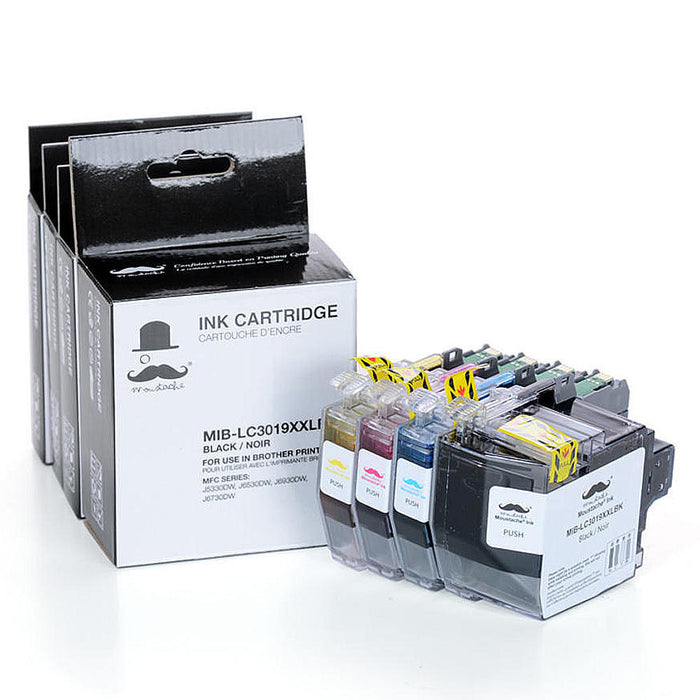 Brother LC3019 XXL Compatible Ink Cartridge Combo Extra High Yield BK/C/M/Y - Moustache®