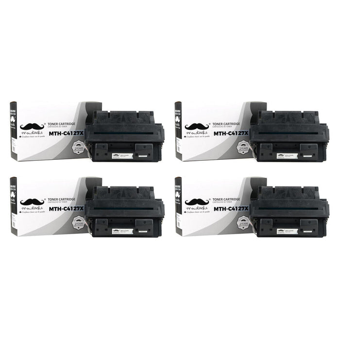 Compatible HP 27X C4127X Black Toner Cartridge - Moustache® - 4/Pack