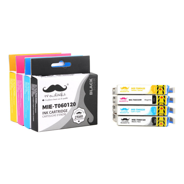 Epson 60 T060 Compatible Ink Cartridge Combo BK/C/M/Y - Moustache®