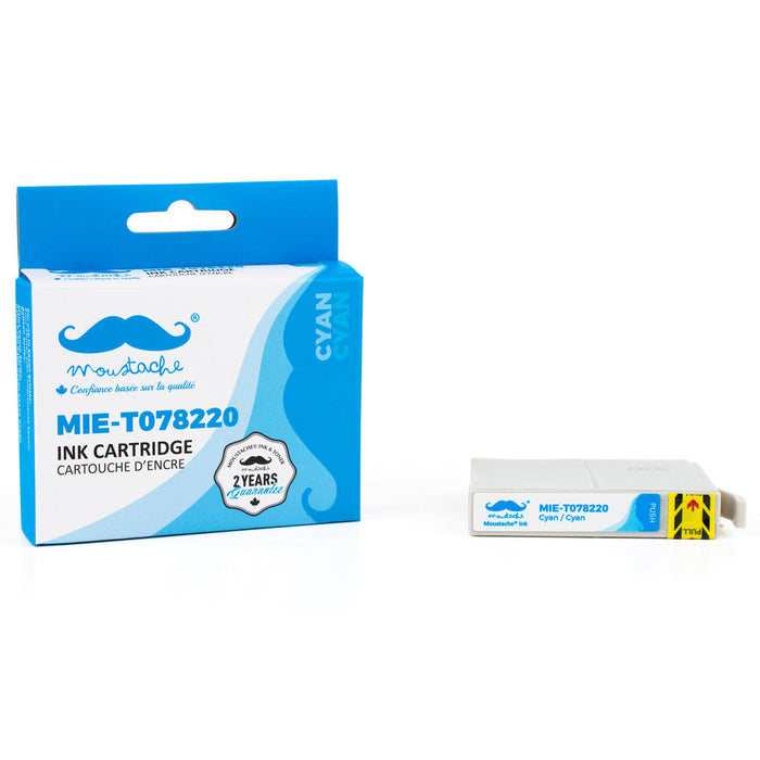 Epson 78 T078220 Compatible Cyan Ink Cartridge - Moustache® - 1/Pack