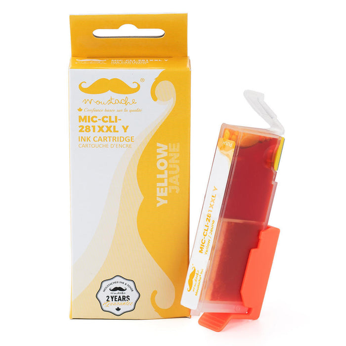 Canon CLI-281XXL Compatible Yellow Ink Cartridge Extra High Yield (1982C001) - Moustache®