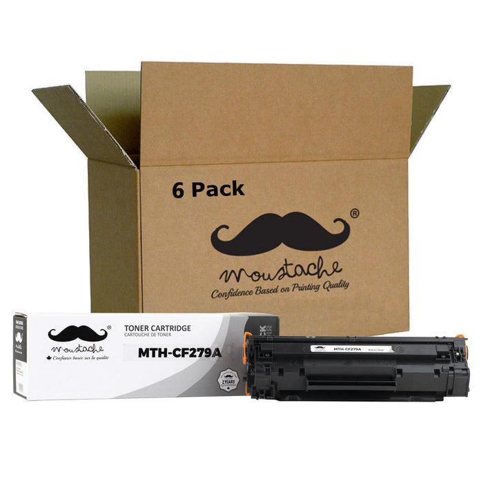 Compatible HP 79A CF279A Black Toner Cartridge - Moustache® - 6/Pack