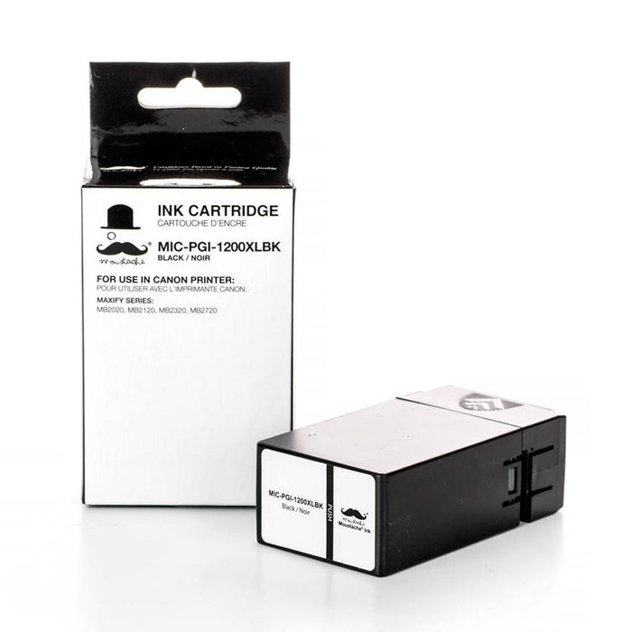 Canon PGI-1200XLBK Compatible Black Pigment Ink Tank High Yield - Moustache® (9183B001)