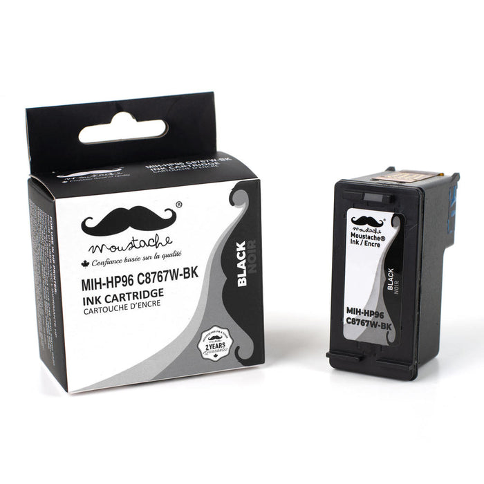Remanufactured HP 96 C8767WN Black Ink Cartridge - Moustache®