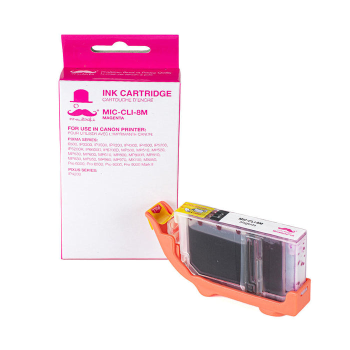 Canon CLI-8M Compatible Magenta Ink Cartridge (0622B002) - Moustache®