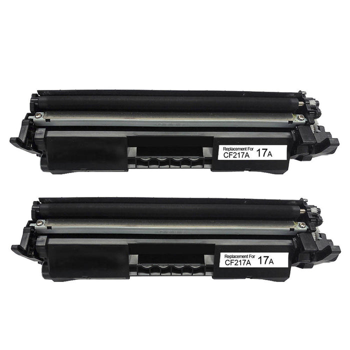 Compatible HP 17A CF217A Black Toner Cartridge - With Chip - Economical Box - 2/Pack