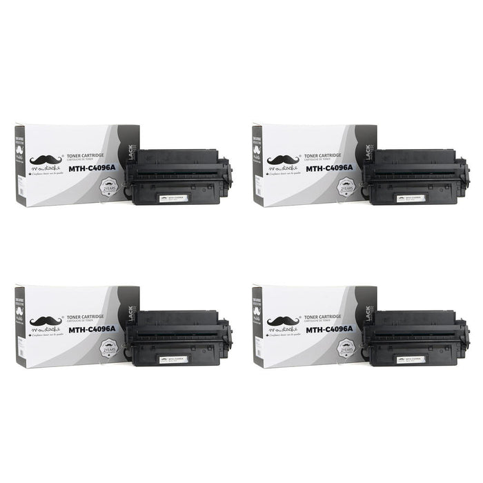 Compatible HP 96A C4096A Black Toner Cartridge - Moustache® - 4/Pack