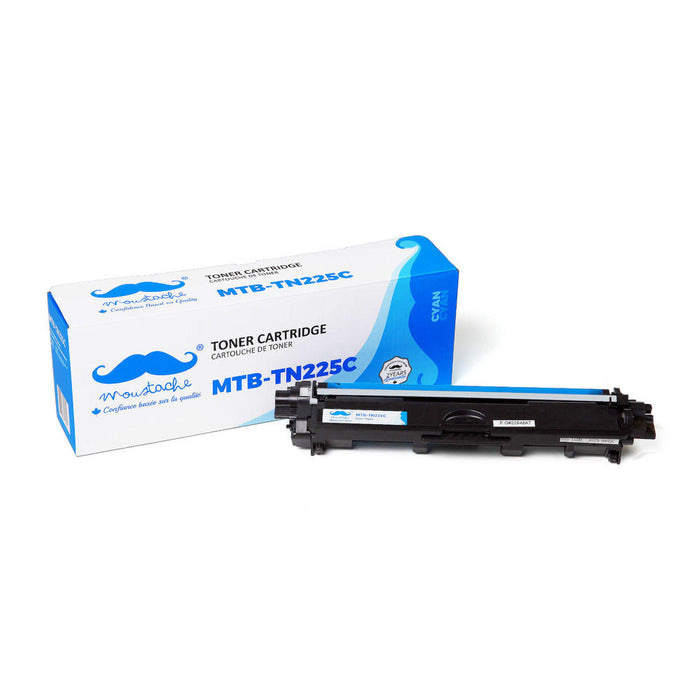 Brother TN225 Compatible Cyan Toner Cartridge High Yield - Moustache® - 1/Pack