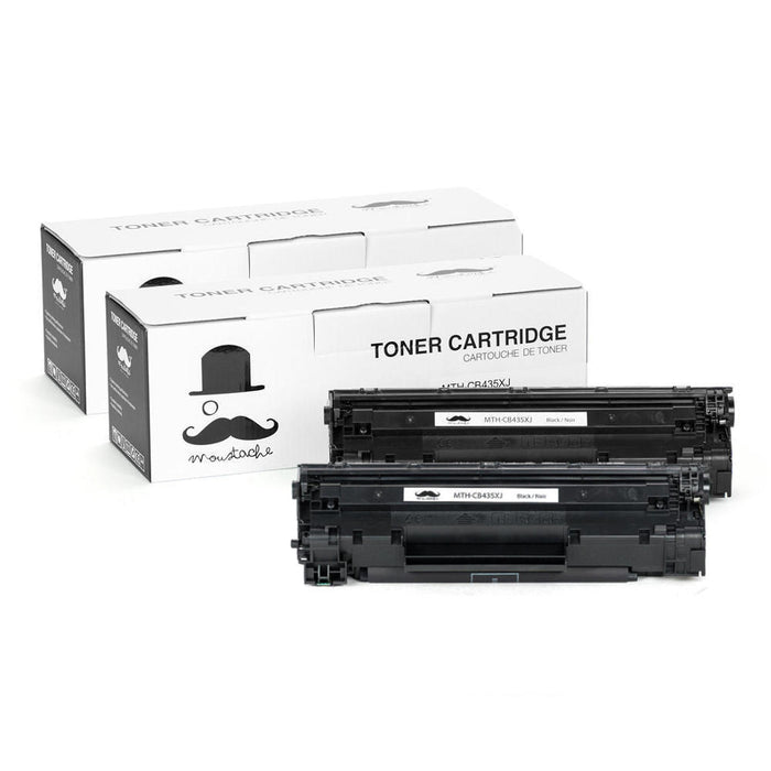 Compatible HP 35X CB435X Black Toner Cartridge High Yield - Moustache® - 2/Pack