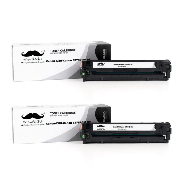 Canon 131H 6273B001AA Remanufactured Black Toner Cartridge High Yield - Moustache® - 2/Pack