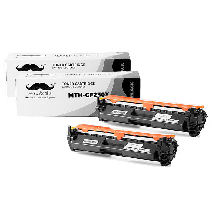 Compatible HP 30X CF230X Black Toner Cartridge High Yield With Chip - Moustache® - 2/Pack