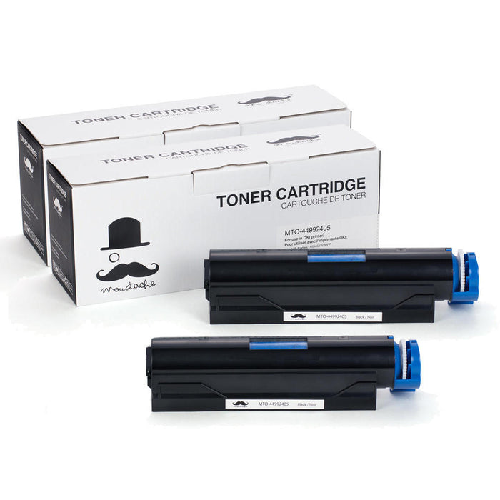 Okidata 44992405 Compatible Black Toner Cartridge - Moustache® - 2/Pack