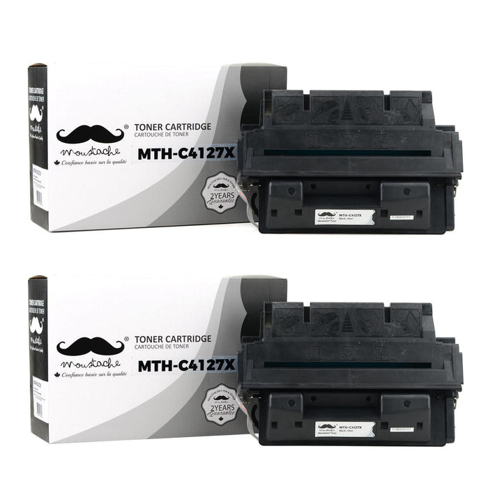 Compatible HP 27X C4127X Black Toner Cartridge - Moustache® - 2/Pack