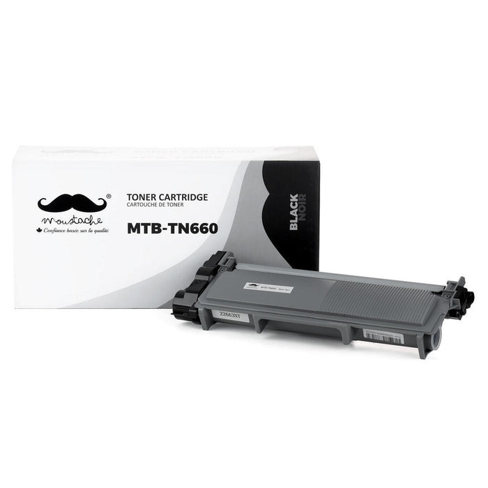 Brother TN-660 Compatible Black Toner Cartridge High Yield - Moustache® - 1/Pack
