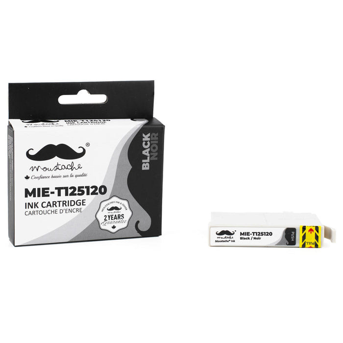 Epson 125 T125120 Compatible Black Ink Cartridge - Moustache® - 1/Pack