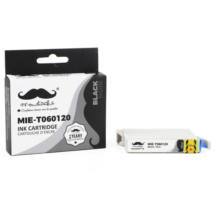 Epson 60 T060120 Compatible Black Ink Cartridge - Moustache® - 1/Pack