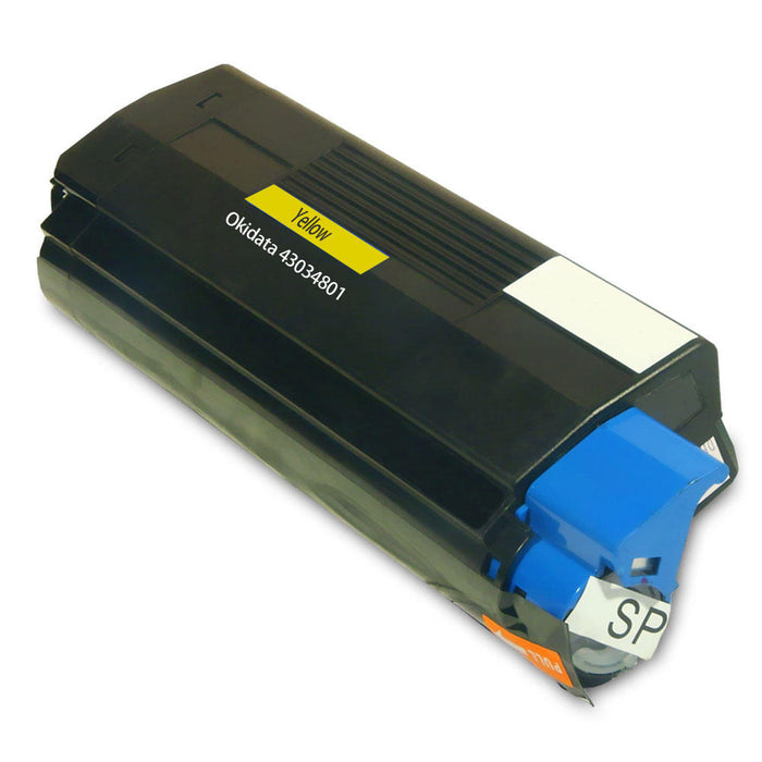 Okidata 43034801 Remanufactured Yellow Toner Cartridge