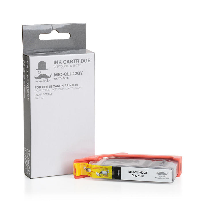 Canon CLI-42GY Compatible Gray Ink Cartridge (6390B002) - Moustache®