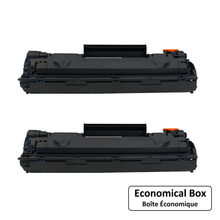 Compatible HP 78A CE278A Black Toner Cartridge - Economical Box - 2/Pack (2 Singles)