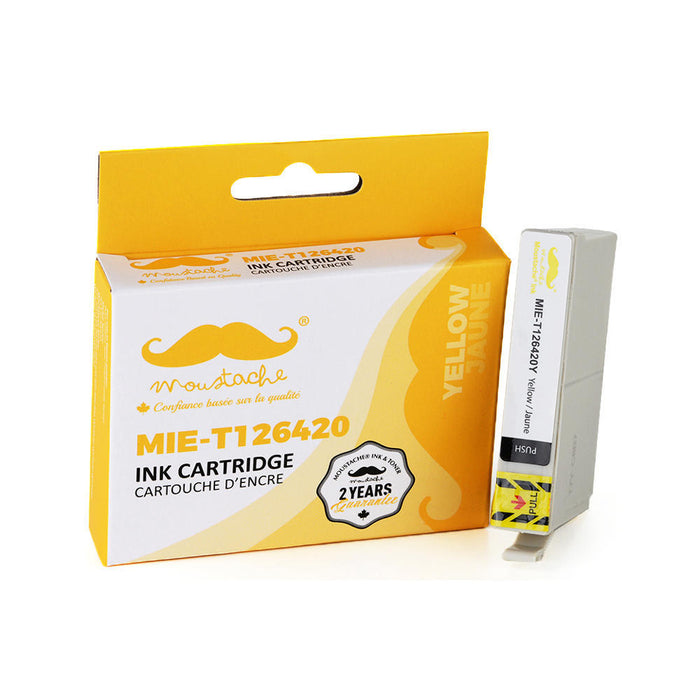 Epson 126 T126420 Compatible Yellow Ink Cartridge High Yield - Moustache® - 1/Pack