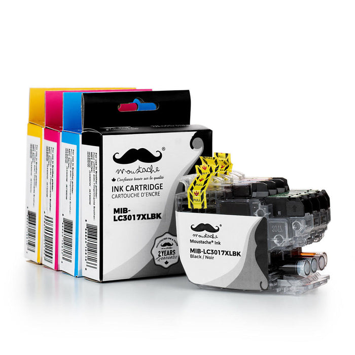 Brother LC3017 Compatible Ink Cartridge Combo High Yield BK/C/M/Y - Moustache®