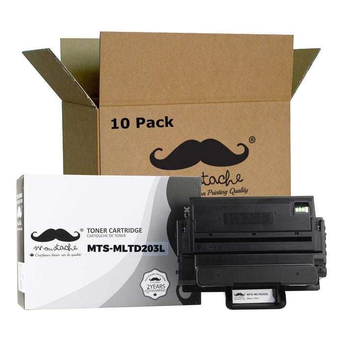 Samsung MLT-D203L Compatible Black Toner Cartridge High Yield - Moustache® - 10/Pack