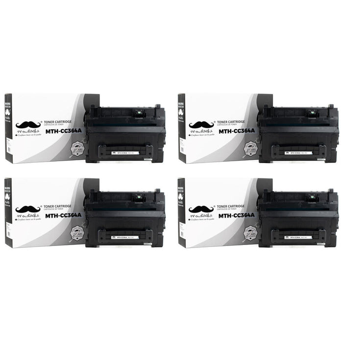 Compatible HP 64A CC364A Black Toner Cartridge - Moustache® - 4/Pack