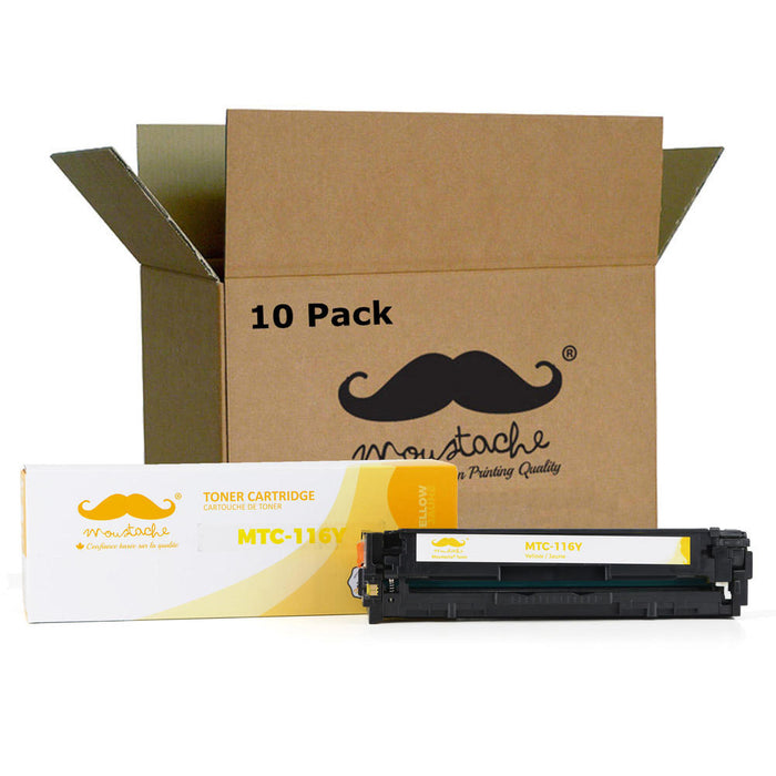 Canon 116Y 1977B001AA Remanufactured Yellow Toner Cartridge - Moustache® - 10/Pack