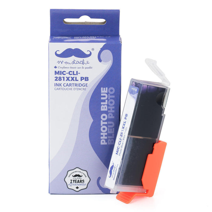 Canon CLI-281XXL Compatible Photo Blue Ink Cartridge Extra High Yield (1984C001) - Moustache®