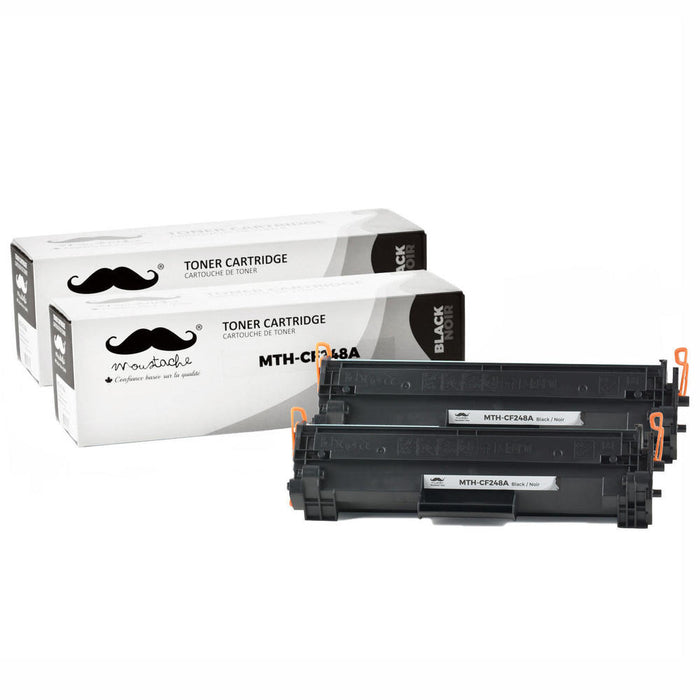 Compatible HP 48A CF248A Black Toner Cartridge - Moustache® - 2/Pack