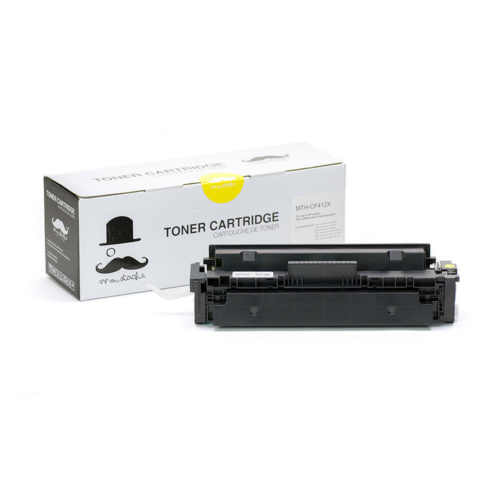 Compatible HP 410X CF412X Yellow Toner Cartridge High Yield - Moustache® - 1/Pack