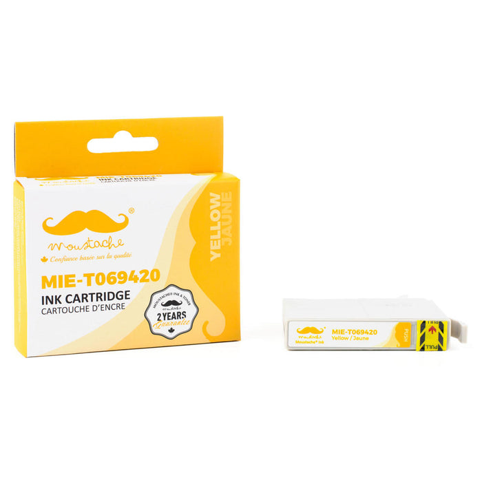 Epson 69 T069420 Compatible Yellow Ink Cartridge - Moustache® - 1/Pack