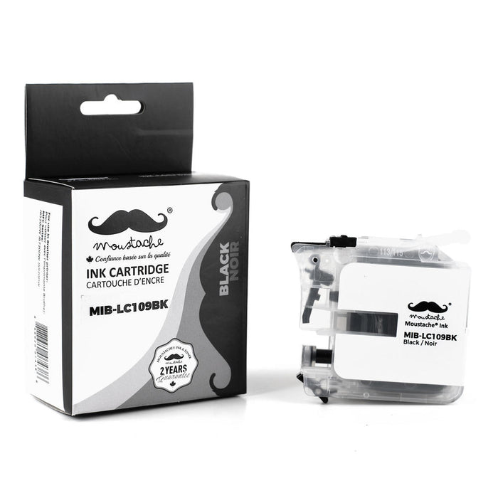 Brother LC109BK Compatible Black Ink Cartridge Extra High Yield - Moustache®