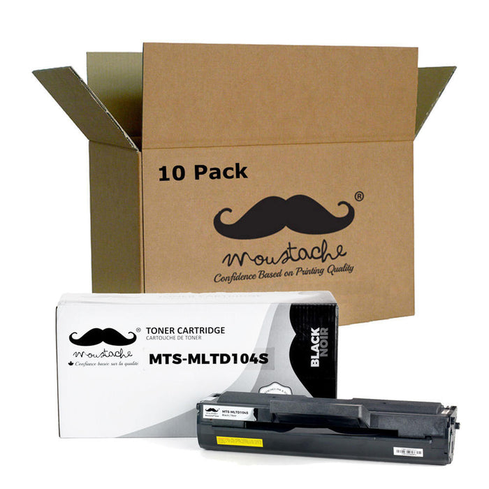 Samsung MLT-D104S Compatible Black Toner Cartridge - Moustache® - 10/Pack