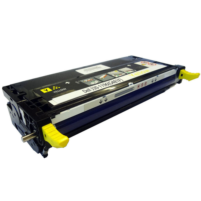 Dell 330-1196 G481F 330-1204 G485F Remanufactured Yellow Toner Cartridge