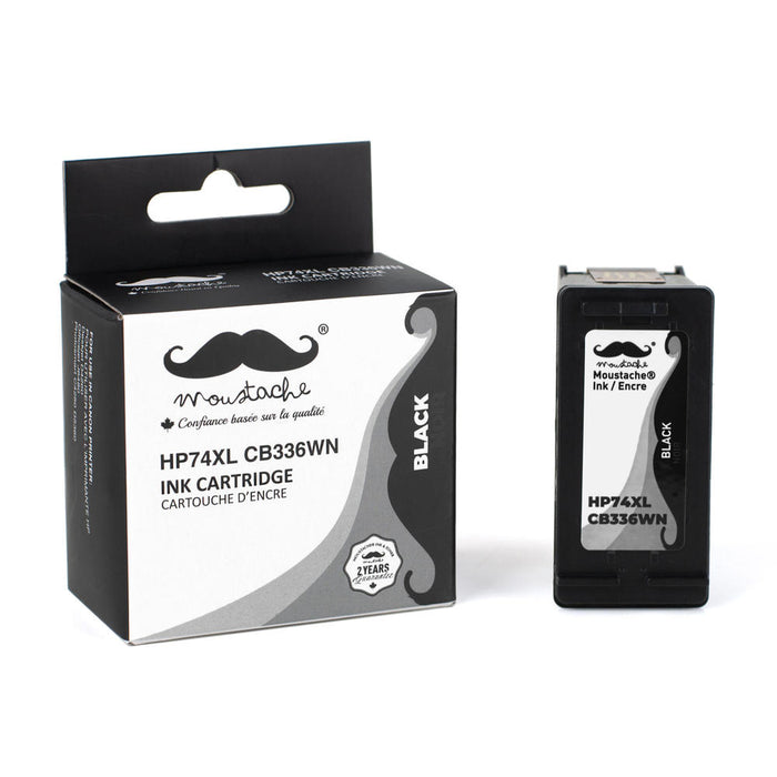 Remanufactured HP 74XL CB336WN Black Ink Cartridge High Yield - Moustache®