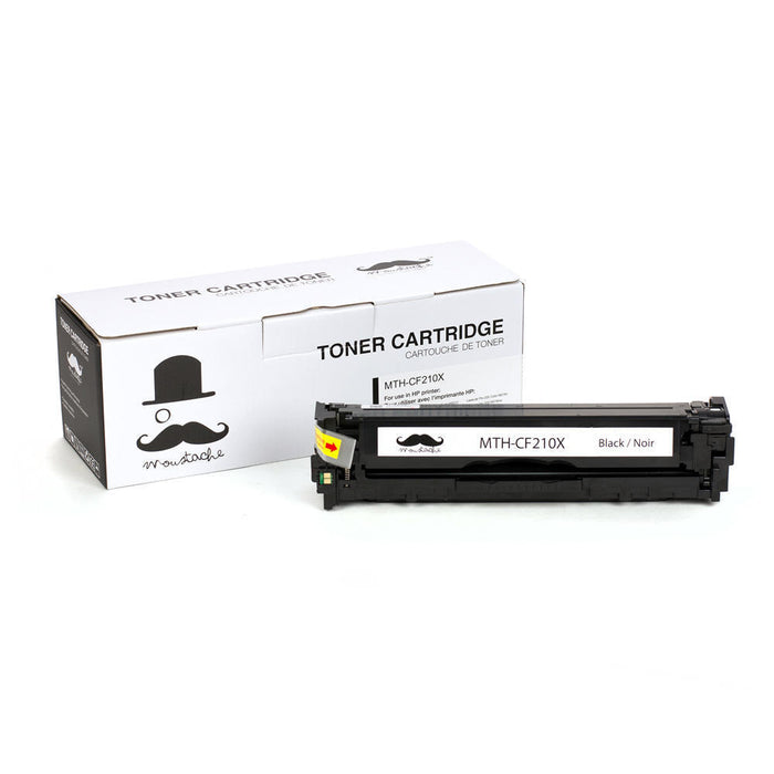 Remanufactured HP 131X CF210X Black Toner Cartridge High Yield - Moustache® - 1/Pack