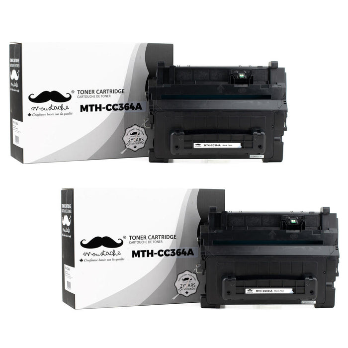 Compatible HP 64A CC364A Black Toner Cartridge - Moustache® - 2/Pack