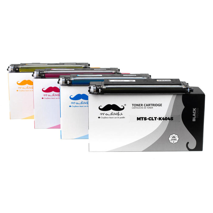 Samsung CLT-404S Compatible Toner Cartridge Combo BK/C/M/Y - Moustache®