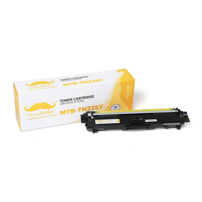 Brother TN225 Compatible Yellow Toner Cartridge High Yield - Moustache® - 1/Pack