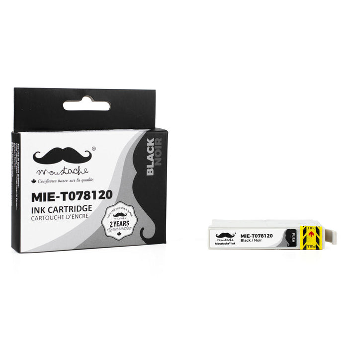 Epson 78 T078120 Compatible Black Ink Cartridge - Moustache® - 1/Pack