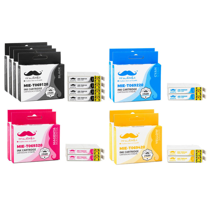 Epson 69 T069 Compatible Ink Cartridge Combo Moustache® - 10/Pack