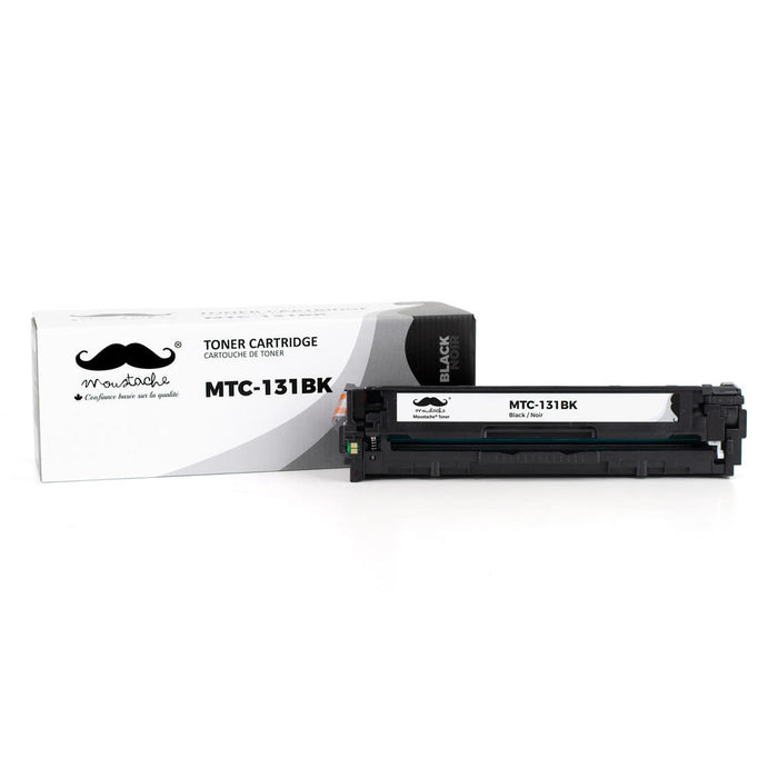 Canon 131BK 6272B001AA Remanufactured Black Toner Cartridge - Moustache® - 1/Pack
