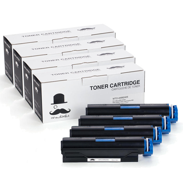 Okidata 44992405 Compatible Black Toner Cartridge - Moustache® - 4/Pack
