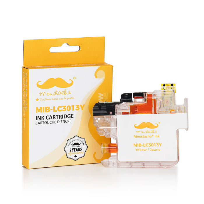 Brother LC3013Y Compatible Yellow Ink Cartridge High Yield - Moustache®