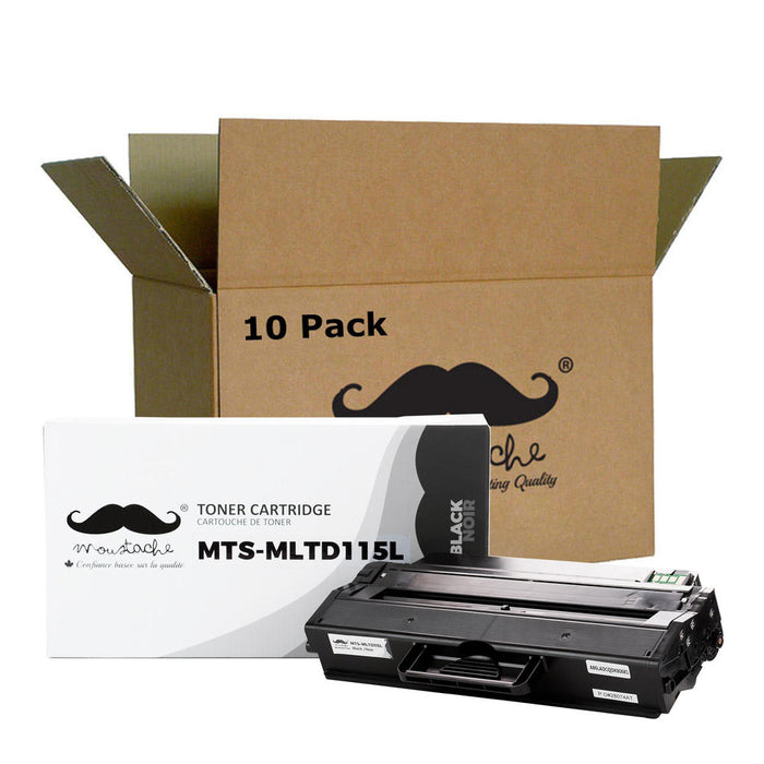 Samsung MLT-D115L Compatible Black Toner Cartridge - Moustache® - 10/Pack