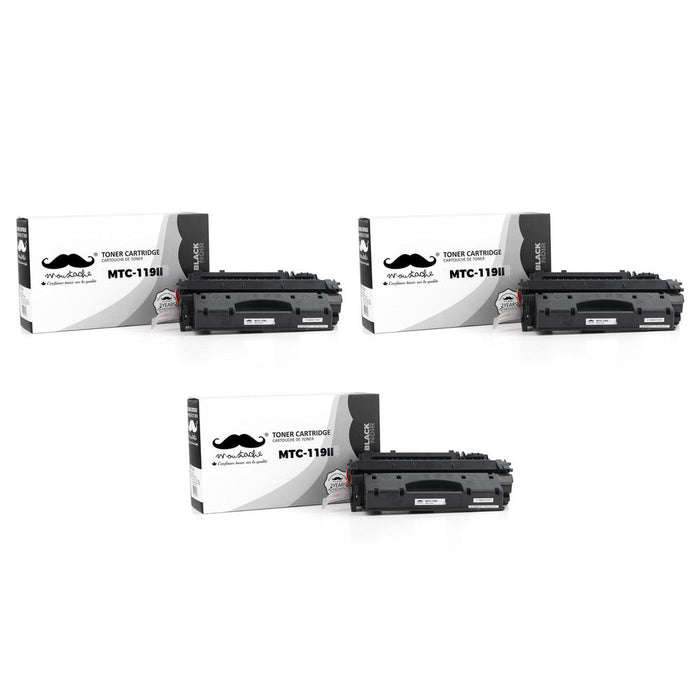 Canon 119 II Compatible Black Toner Cartridge High Yield - Moustache® - 3/Pack