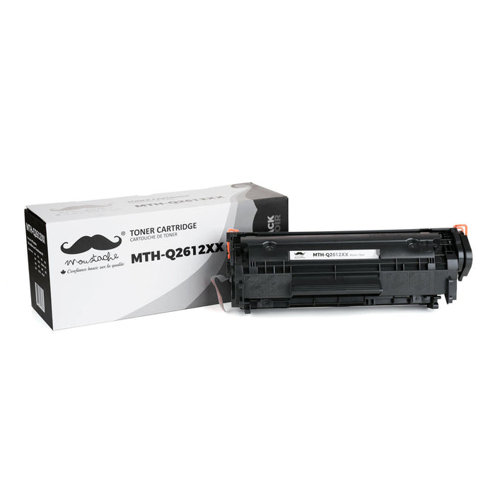 Remanufactured HP 12X Q2612XX Black Toner Cartridge Extra High Yield - Moustache® - 1/Pack