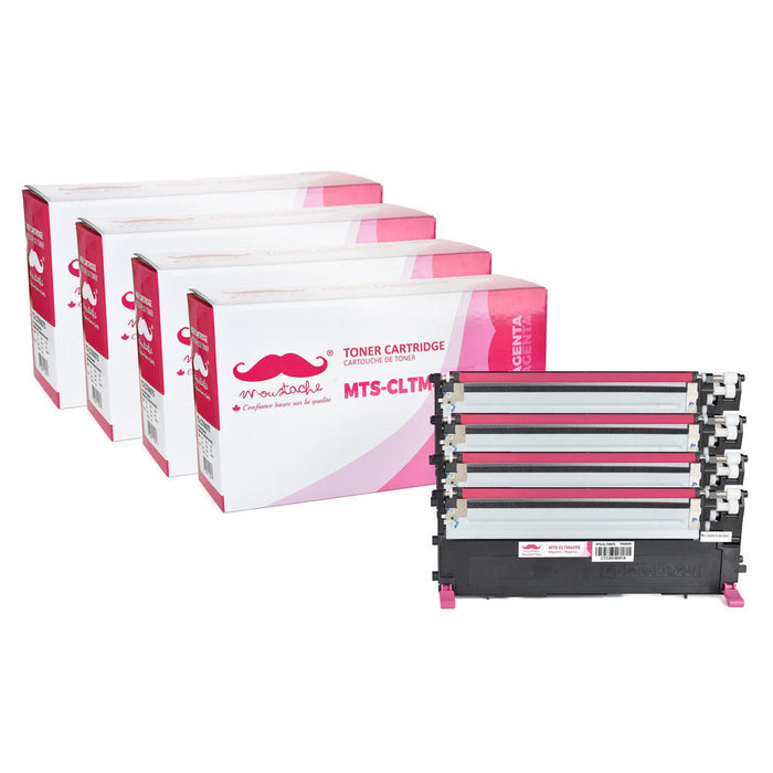 Samsung CLT-M407S Compatible Magenta Toner Cartridge - Moustache® - 4/Pack