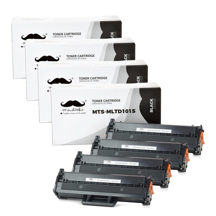 Samsung MLT-D101S SU700A Compatible Black Toner Cartridge - Moustache® - 4/Pack